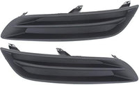 Set Of 2 Front Fog Light Cover Primed Plastic Left Driver & Right Passenger Side Direct Replacement Compatible With 2013-2015 Nissan Sentra NI1039126 NI1038126 622563SH0B 622573SH0B