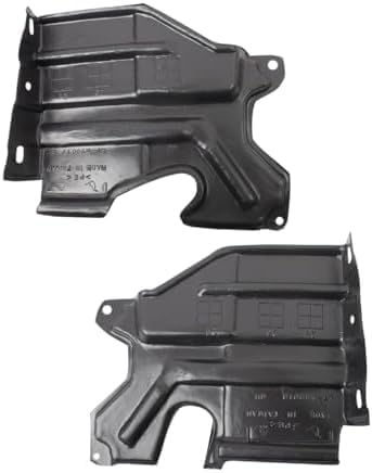 Set Of 2 Front Engine Splash Shield Left Driver & Right Passenger Side Direct Replacement Compatible With 2007-2008 Infiniti G35 / 2009-2020 Nissan 370Z IN1228107 IN1228108 75893JK000