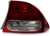 Set Of 2 Tail Light Outer Assembly Lens And Housing Left Driver & Right Passenger Side Direct Replacement Compatible With 2009-2011 Honda Civic HO2818138 HO2819138
