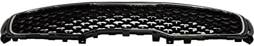 Front Grille Primed Shell And Insert Plastic With Chrome Molding Direct Replacement Compatible With 2017-2019 Kia Sportage KI1200190 86350D9010