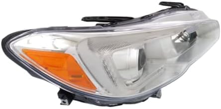 Set Of 2 Front Head Light Assembly Plastic Left Driver & Right Passenger Side Direct Replacement Compatible With 2015-2021 Subaru WRX/STI SU2503152 SU2502152 84001VA021 84001VA031