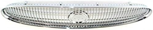 Front Grille Chrome Shell And Insert Direct Replacement Compatible With 2000-2005 Buick LeSabre GM1200427 25767965