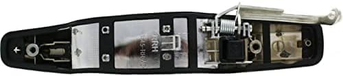 Rear Exterior Door Handle Chrome Right Passenger Side Direct Replacement Compatible with 2007-2013 Chevrolet Silverado 1500 2500 3500HD GM1521130 25960522