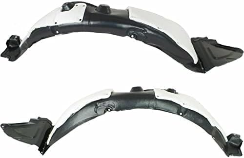 Set Of 2 Front Fender Liner Right Passenger & Left Driver Side Direct Replacement Compatible With 2012-2013 Kia Optima KI1249124 KI1248124 868124C100 868114C100