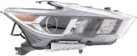Front Head Light Assembly Plastic Right Passenger Side Direct Replacement Compatible With 2016-2018 Nissan Maxima NI2503235 260104RF9B 260104RF0B