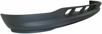 Front Bumper Chrome Steel + Upper Cover Primed + Lower Valance Textured Direct Replacement Compatible With 1999-2002 Ford F-150 FO1002356 FO1057282 FO1095194 XL3Z17757AA