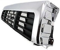 Front Grille Center Chrome Shell With Primed Insert Direct Replacement Compatible With 1989-1991 Toyota Pickup TO1200139 5311189138