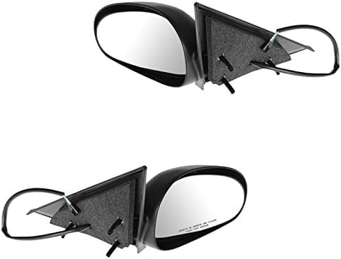 Set of 2 Front Power Mirror Non-Folding And Heated Textured Right Passenger & Left Driver Side Direct Replacement Compatible With 1999-2004 Ford Mustang FO1320171 FO1321171