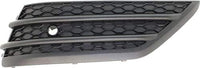 Set Of 2 Front Bumper Grille Outer Textured Plastic Left Driver & Right Passenger Side Direct Replacement Compatible With 2016-2018 Honda Pilot HO1039131 HO1038131
