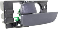 Front Interior Door Handle Gray Plastic Left Driver Side Direct Replacement Compatible with 2006-2011 Hyundai Accent HY1352120 826101E000FZ