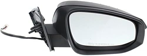 Set Of 2 Front Power Mirror Manual Folding Heated Primed Right Passenger & Left Driver Side With LED Signal Light Replacement Compatible With 2013-2015 Toyota RAV4 TO1321310 TO1320310