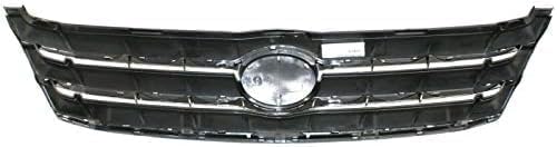 Front Grille Assembly Textured Shell And Insert With Chrome Molding Plastic Direct Replacement Compatible With 2005-2007 Toyota Avalon TO1200287 53101AC030C0