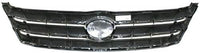 Front Grille Assembly Textured Shell And Insert With Chrome Molding Plastic Direct Replacement Compatible With 2005-2007 Toyota Avalon TO1200287 53101AC030C0