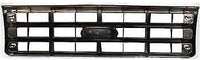 AUTOS PARTS PLUS Front Grille Chrome Shell With Primed Dark Argent Insert Direct Replacement Compatible With Ford F-Series 1989-1991 FO1200141 E9TZ8200A