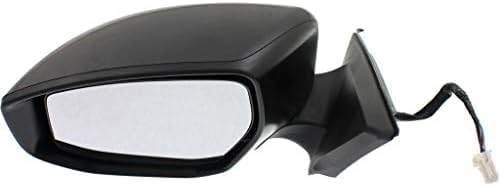 Set Of 2 Front Power Mirror Manual Folding Heated Primed Plastic Left Driver & Right Passenger Side Direct Replacement Compatible With 2013-2018 Nissan Altima NI1321225 NI1320225