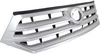 Front Grille Assembly Painted Silver Shell And Insert Direct Replacement Compatible With 2011-2013 Toyota Highlander TO1200346 531010E020