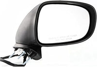 Set Of 2 Front Power Mirror Manual Folding Heated Primed Plastic Left Driver & Right Passenger Side Direct Replacement Compatible With 2006-2008 Lexus IS350 / IS250