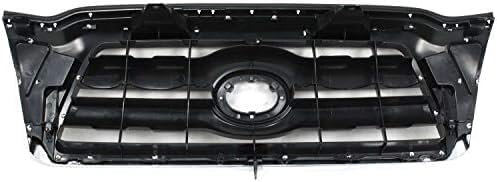 Front Grille Assembly Chrome Shell With Primed Insert Plastic Direct Replacement Compatible With 2005-2008 Toyota Tacoma TO1200268 5310004360