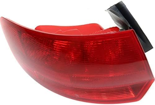 Set Of 2 Tail Light Outer Lens And Housing Right Passenger & Left Driver Side Direct Replacement Compatible With 2006-2008 Audi A3 / Quattro AU2801108 AU2800108 8P4945095H 8P4945096H