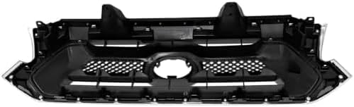 Front Grille Assembly Chrome Shell With Primed Insert Plastic Direct Replacement Compatible With 2012-2015 Toyota Tacoma TO1200351 5310004491