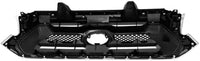 Front Grille Assembly Chrome Shell With Primed Insert Plastic Direct Replacement Compatible With 2012-2015 Toyota Tacoma TO1200351 5310004491