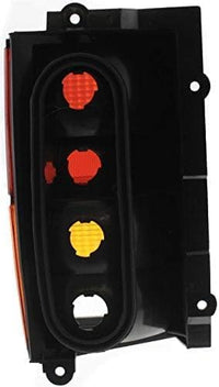 Set Of 2 Tail Light Assembly Plastic Lens And Housing Left Driver & Right Passenger Side Direct Replacement Compatible With 1984-1996 Jeep Cherokee CH2801106 CH2800105