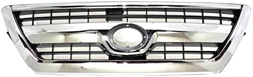 Front Grille Chrome Shell With Primed Insert Direct Replacement Compatible With 2006-2009 Toyota 4Runner TO1200299 5310035A13C0