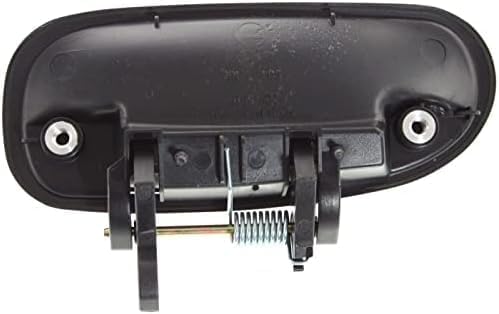 Set Of 2 Rear Exterior Door Handle Smooth Black Plastic Without Keyhole Right Passenger & Left Driver Side Direct Replacement Compatible With 1996-2000 Honda Civic HO1521101 HO1520101