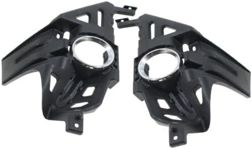 Set Of 2 Front Fog Light Bracket Plastic Left Driver & Right Passenger Side Direct Replacement Compatible With 2013-2015 Lexus RX350 / RX450h LX2603108 LX2602108