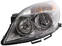 Set Of 2 Front Head Light Assembly Plastic Left Driver & Right Passenger Side Direct Replacement Compatible With 2007-2009 Saturn Aura GM2502292 GM2503292 25854634 25854633