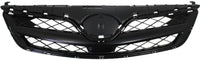 Front Bumper Lower & Upper Grille Assembly Primed Plastic Direct Replacement Compatible With 2011-2013 Toyota Corolla TO1036125 TO1200340 5310002410C0 5311202280