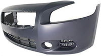 Front Bumper Cover Primed Direct Replacement Compatible With 2009-2014 Nissan Maxima NI1000258 620229N00H