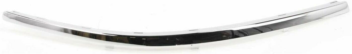 Set Of 2 Front Bumper Upper Molding Chrome Left Driver & Right Passenger Side Direct Replacement Compatible With 2001-2005 Volkswagen Passat VW1046102 VW1047102 3B08072442ZZ