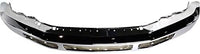 Front Bumper Face Bar Chrome Steel With Molding Pad Holes Direct Replacement Compatible With 2008-2010 Ford F-250/350 Super Duty FO1002406 8C3Z17757B