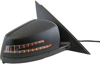 Front Power Mirror Manual Folding Heated Primed Right Passenger Side Direct Replacement Compatible With 2012-2014 Mercedes Benz C-Class 2048101876