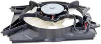 Set of 2 Front Radiator Cooling Fan Assembly Plastic Left Driver & Right Passenger Side Direct Replacement Compatible with 2012-2015 Honda Civic HO3115158 HO3115159