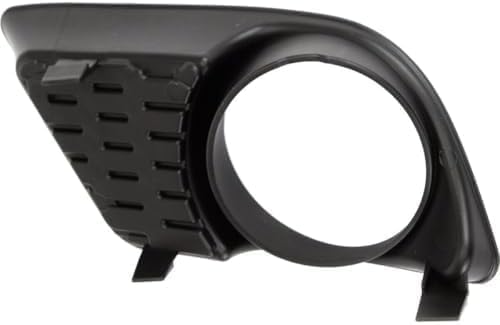 Set Of 2 Front Fog Light Moldings Textured Plastic Right Passenger & Left Driver Side Direct Replacement Compatible With 2011-2014 Dodge Charger CH1039133 CH1038133 68092572AA