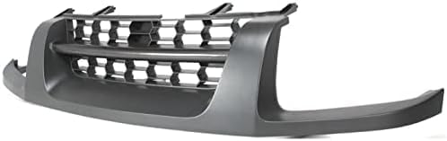 Front Grille Gray Shell And Insert Plastic Direct Replacement Compatible With 2002-2004 Nissan Xterra NI1200198 623107Z800