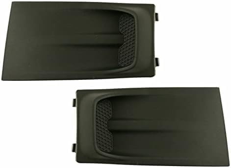 Set Of 2 Front Fog Light Cover Textured Right Passenger & Left Driver Side Direct Replacement Compatible With 2008-2011 Ford Focus FO1039106 FO1038106 8S4Z17E811BA 8S4Z17E810BA