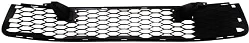 Front Bumper Grille Textured Plastic Direct Replacement Compatible With 2016-2017 Mitsubishi Lancer MI1036109 6402A399