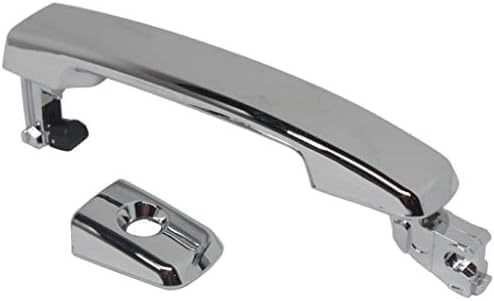 Front Exterior Door Handle Chrome Plastic Left Driver Side Direct Replacement Compatible with 2004-2008 Nissan Maxima / 2005-2015 Frontier NI1310120 80607EA05A 8282282Z60