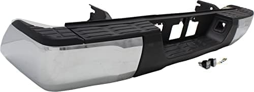 Rear Step Bumper Assembly Chrome Steel Direct Replacement Compatible With 2014-2021 Toyota Tundra TO1103119 521520C030 521510C100 520570C0