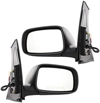 Front Power Mirror Manual Folding Heated Primed Right Passenger & Left Driver Side Direct Replacement Compatible With 2004-2009 Toyota Prius TO1320229 TO1321229 8794047101