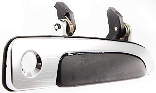 Set of 2 Front Exterior Door Handle with Key Holes Plastic Left Driver Side & Right Passenger Side Direct Replacement Compatible with 1992-2011 Crown Victoria FO1311111 FO1310111