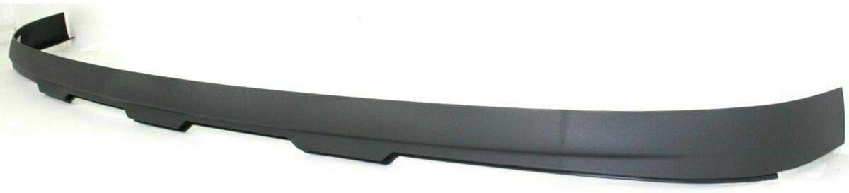 Front Bumper Chrome Steel + Upper Cover Primed + Lower Valance Air Deflector + Extension Textured Direct Replacement Compatible With GMC Sierra 1500 2007-2013 GM1015100