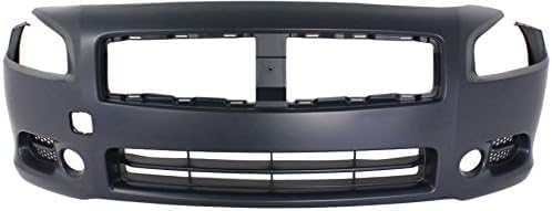 Front Bumper Cover Primed Direct Replacement Compatible With 2009-2014 Nissan Maxima NI1000258 620229N00H