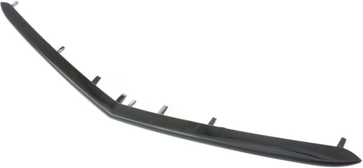 Front Grille Bar Cover + Frame Shell And Insert Primed + Upper & Lower Moldings Left Driver & Right Passenger Side Direct Replacement Compatible With 2012-2014 Acura TL AC1200120