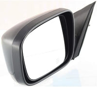 Set Of 2 Front Power Mirror Manual Folding Heated Primed Plastic Right Passenger & Left Driver Side Direct Replacement Compatible With 2003-2007 Honda Accord HO1320240 HO1321240