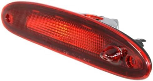 Rear Third Brake Light High Mount Stop Lamp Red Lens Direct Replacement Compatible With 2001-2007 Chrysler Town & Country CH2890102 4857214AA 5113278AA