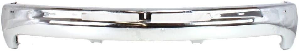 Front Bumper Chrome Steel + Upper Cover Textured + Lower Valance Air Deflector Direct Replacement Compatible With 2001-2002 Chevrolet Silverado 2500HD 3500 GM1002376 GM1051106